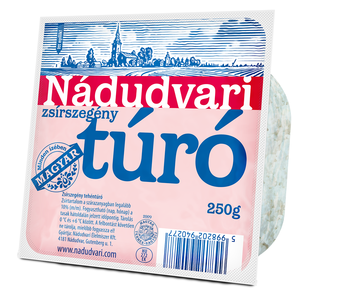 Nádudvari zsírszegény túró 250g